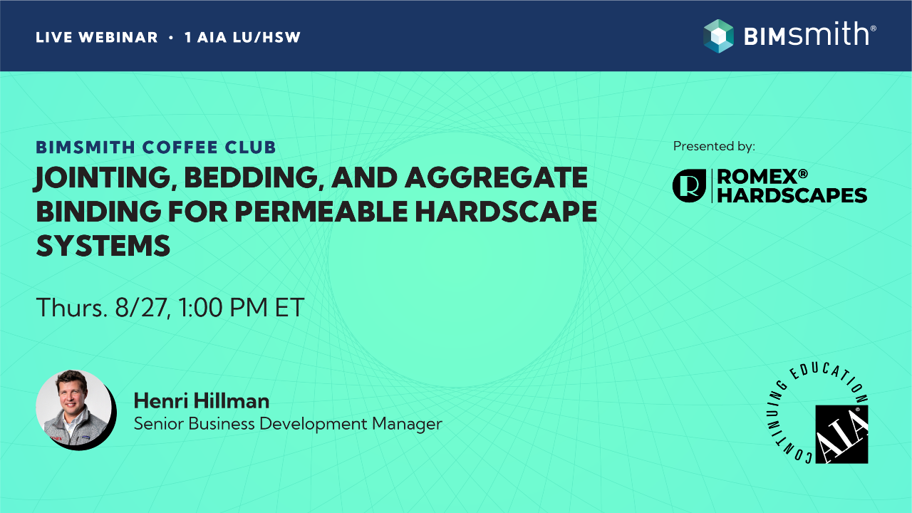 New Virtual CEU Session – Jointing, Bedding, and Aggregate Binding for Permeable Hardscape Systems