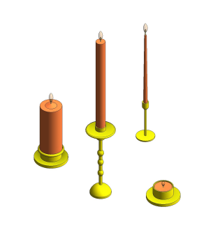 Free Revit Download – Candles – BIMsmith Market