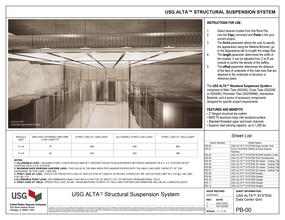 Usg Designs Design Details Details Page - USG ALTA™ Structural Suspension System ...